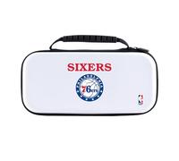 Head Case Designs Officially Licensed NBA Black Design Text Philadelphia 76ers Logo White Hard Storage Travel Carry Case Compatible With Nintendo Switch 2