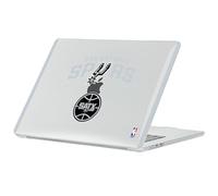 Head Case Designs Officially Licensed NBA Black Design Text San Antonio Spurs Logo Clear Glitter Hard Crystal Armour Laptop Case compatible with MacBook Air 13.6" A2681/A3113/A3240 2022/2024/2025