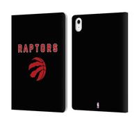 Head Case Designs Officially Licensed NBA Black Design Toronto Raptors Logo Leather Wallet Case Compatible With Apple iPad Air 11 2020/2022/2024/2025