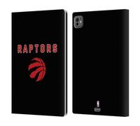 Head Case Designs Officially Licensed NBA Black Design Toronto Raptors Logo Leather Wallet Case Compatible With Apple iPad Pro 11 M4/M5 2024/2025