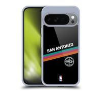 Head Case Designs Officially Licensed NBA Black Fiesta Design San Antonio Spurs Logo Gel Case [Military Grade Protection] Compatible with Google Pixel 10 and Compatible with MagSafe