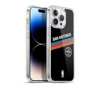 Head Case Designs Officially Licensed NBA Black Fiesta Design San Antonio Spurs Logo Gel Case [Military Grade Protection] Compatible with Apple iPhone 13 Pro Max and Compatible with MagSafe