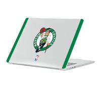 Head Case Designs Officially Licensed NBA Black Green Design Text Boston Celtics Logo Clear Hard Crystal Armour Laptop Case Compatible with MacBook Air 13.6" A2681/A3113/A3240 2022/2024/2025
