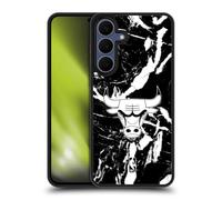 Head Case Designs Officially Licensed NBA Black Marble Chicago Bulls Gel Armour Case [Military Grade Protection] Compatible With Samsung Galaxy S25 FE