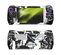 Head Case Designs Officially Licensed NBA Black Marble Los Angeles Lakers Vinyl Sticker Skin Decal Cover Compatible With Asus ROG Ally