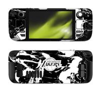 Head Case Designs Officially Licensed NBA Black Marble Los Angeles Lakers Vinyl Sticker Skin Decal Cover Compatible With Valve Steam Deck