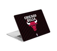 Head Case Designs Officially Licensed NBA Black Pinstripe Design Chicago Bulls Logo Vinyl Sticker Skin Decal Cover Compatible With MacBook Pro 15.4" A1707/A1990
