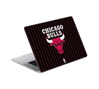 Head Case Designs Officially Licensed NBA Black Pinstripe Design Chicago Bulls Logo Vinyl Sticker Skin Decal Cover Compatible With MacBook Pro 16" A2485