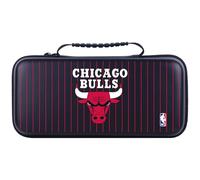 Head Case Designs Officially Licensed NBA Black Pinstripe Text Chicago Bulls Logo Hard Storage Travel Carry Case Compatible With Legion Go
