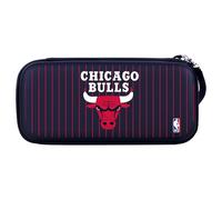 Head Case Designs Officially Licensed NBA Black Pinstripe Text Chicago Bulls Logo Hard Storage Travel Carry Case Compatible With Nintendo Switch