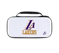 Head Case Designs Officially Licensed NBA Black & Purple Design Text Los Angeles Lakers Logo White Hard Storage Travel Carry Case Compatible With Nintendo Switch 2