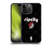 Head Case Designs Officially Licensed NBA Black Rip City Design Portland Trail Blazers Logo Hard Back Case Compatible With Apple iPhone 15 Pro Max