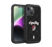 Head Case Designs Officially Licensed NBA Black Rip City Design Portland Trail Blazers Logo Ultra-Armoured Shockproof Case [Military Grade Protection] Compatible With Apple iPhone 14