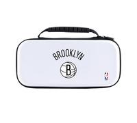 Head Case Designs Officially Licensed NBA Black Text Design Brooklyn Nets Logo White Hard Storage Travel Carry Case Compatible With Nintendo Switch 2