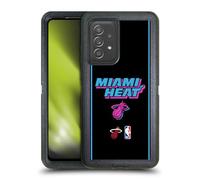 Head Case Designs Officially Licensed NBA Black Vice Nights Design Miami Heat Logo Ultra-Armoured Shockproof Case [Military Grade Protection] Compatible With Galaxy A52 / A52s / 5G (2021)