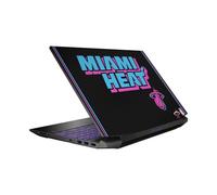 Head Case Designs Officially Licensed NBA Black Vice Nights Design Miami Heat Logo Vinyl Sticker Skin Decal Cover Compatible With HP Pavilion 15.6" 15-dk0047TX