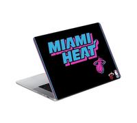 Head Case Designs Officially Licensed NBA Black Vice Nights Design Miami Heat Logo Vinyl Sticker Skin Decal Cover Compatible With MacBook Pro 14" A2442