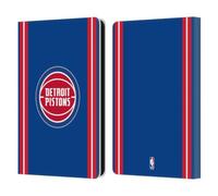 Head Case Designs Officially Licensed NBA Blue Design Detroit Pistons Logo Leather Wallet Case Compatible With Amazon Kindle Paperwhite 6