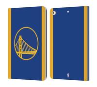 Head Case Designs Officially Licensed NBA Blue Design Golden State Warriors Logo Leather Wallet Case Compatible With Apple iPad 9.7 2017 / iPad 9.7 2018