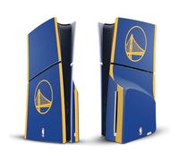 Head Case Designs Officially Licensed NBA Blue Design Golden State Warriors Logo Vinyl Sticker Gaming Skin Decal Cover Compatible With Sony PlayStation 5 PS5 Slim Disc Edition Console