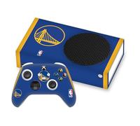 Head Case Designs Officially Licensed NBA Blue Design Golden State Warriors Logo Vinyl Sticker Gaming Skin Decal Cover Compatible With Xbox Series S Console and Controller Bundle