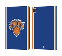 Head Case Designs Officially Licensed NBA Blue Design New York Knicks Logo Leather Wallet Case Compatible With Apple iPad Pro 12.9 2020/2021/2022