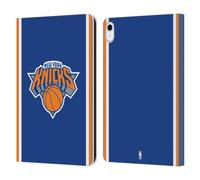 Head Case Designs Officially Licensed NBA Blue Design New York Knicks Logo Leather Wallet Case Compatible With Apple iPad 10.9 2022/2025
