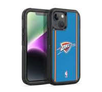 Head Case Designs Officially Licensed NBA Blue Design Oklahoma City Thunder Logo Ultra-Armoured Shockproof Case [Military Grade Protection] Compatible With Apple iPhone 14