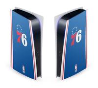 Head Case Designs Officially Licensed NBA Blue Design Philadelphia 76ers Logo Vinyl Faceplate Sticker Gaming Skin Decal Cover Compatible With Sony PlayStation 5 PS5 Digital Edition Console