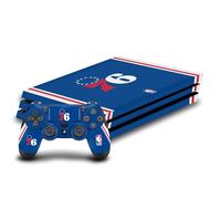 Head Case Designs Officially Licensed NBA Blue Design Philadelphia 76ers Logo Vinyl Sticker Gaming Skin Decal Cover Compatible With Sony PlayStation 4 PS4 Pro Console and DualShock 4 Controller