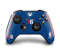Head Case Designs Officially Licensed NBA Blue Design Philadelphia 76ers Logo Vinyl Sticker Gaming Skin Decal Cover Compatible With Xbox One S/X Controller