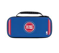 Head Case Designs Officially Licensed NBA Blue Design Text Detroit Pistons Logo Blue Hard Storage Travel Carry Case Compatible With Nintendo Switch 2
