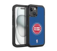 Head Case Designs Officially Licensed NBA Blue Detroit Pistons Logo Ultra-Armoured Shockproof Case [Military Grade Protection] Compatible With Apple iPhone 15
