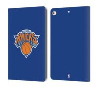 Head Case Designs Officially Licensed NBA Blue New York Knicks Logo Leather Wallet Case Compatible With Apple iPad 9.7 2017 / iPad 9.7 2018