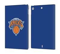 Head Case Designs Officially Licensed NBA Blue New York Knicks Logo Leather Wallet Case Compatible With Apple iPad 10.2 2019/2020/2021