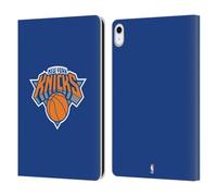 Head Case Designs Officially Licensed NBA Blue New York Knicks Logo Leather Wallet Case Compatible With Apple iPad 10.9 2022/2025