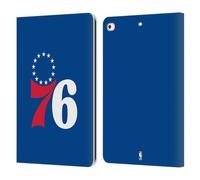 Head Case Designs Officially Licensed NBA Blue Philadelphia 76ers Logo Leather Wallet Case Compatible With Apple iPad 9.7 2017 / iPad 9.7 2018
