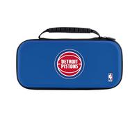 Head Case Designs Officially Licensed NBA Blue Text Detroit Pistons Logo Blue Hard Storage Travel Carry Case Compatible With Nintendo Switch 2