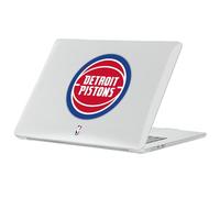 Head Case Designs Officially Licensed NBA Blue Text Detroit Pistons Logo Clear Hard Crystal Armour Laptop Case Compatible with MacBook Air 13.6" A2681/A3113/A3240 2022/2024/2025