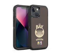 Head Case Designs Officially Licensed NBA Brown Design Golden State Warriors Logo Ultra-Armoured Shockproof Case [Military Grade Protection] Compatible With Apple iPhone 13