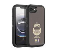 Head Case Designs Officially Licensed NBA Brown Design Golden State Warriors Logo Ultra-Armoured Shockproof Case [Military Grade Protection] Compatible With Apple iPhone 16e / iPhone 17e