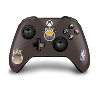 Head Case Designs Officially Licensed NBA Brown Design Golden State Warriors Logo Vinyl Sticker Gaming Skin Decal Cover Compatible With Xbox One S/X Controller