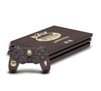 Head Case Designs Officially Licensed NBA Brown Design Golden State Warriors Logo Vinyl Sticker Gaming Skin Decal Cover Compatible With Sony PlayStation 4 PS4 Pro Console and DualShock 4 Controller