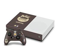 Head Case Designs Officially Licensed NBA Brown Design Golden State Warriors Logo Vinyl Sticker Gaming Skin Decal Cover Compatible With Xbox One S Console and Controller Bundle