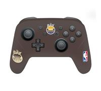 Head Case Designs Officially Licensed NBA Brown Design Golden State Warriors Logo Vinyl Sticker Gaming Skin Decal Cover Compatible With Nintendo Switch Pro Controller