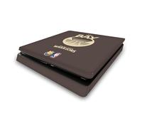 Head Case Designs Officially Licensed NBA Brown Design Golden State Warriors Logo Vinyl Sticker Gaming Skin Decal Cover Compatible With Sony PlayStation 4 PS4 Slim Console
