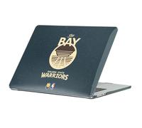 Head Case Designs Officially Licensed NBA Brown Design Text Golden State Warriors Logo Black Glitter Hard Crystal Armour Laptop Case compatible with MacBook Air 13.6" A2681/A3113/A3240 2022/2024/2025