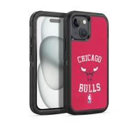 Head Case Designs Officially Licensed NBA Distressed Chicago Bulls Ultra-Armoured Shockproof Case [Military Grade Protection] Compatible With Apple iPhone 15