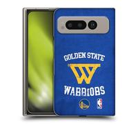 Head Case Designs Officially Licensed NBA Distressed Golden State Warriors Hard Back Case Compatible With Google Pixel Fold