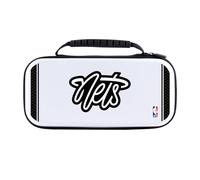 Head Case Designs Officially Licensed NBA Gray Design Black Text Brooklyn Nets Logo White Hard Storage Travel Carry Case Compatible With Nintendo Switch 2